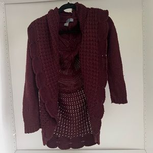 Cozy Burgundy Cardigan